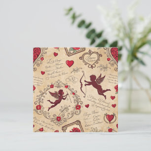 Vintages romantisches Muster Cupids (2)