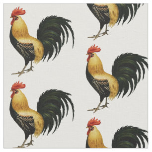 Vintages Rooster Stoff