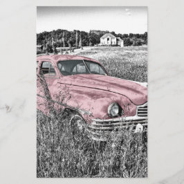 Vintages rosa Auto