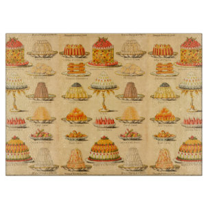 Vintages, rosa Pfirsichschneider Schneidebrett