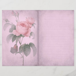 Vintages rosa Rose Journal