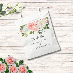 Vintages Rosa und Elfenbeinküste Rose Garland Geschenktütchen