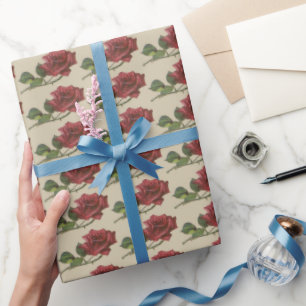 Vintages Rosenverpackungspapier Geschenkpapier