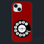 Vintages Rotary-Dial (rot) Case-Mate iPhone Hülle<br><div class="desc">Spaß,  maßgeschneiderte Gehäuse für Ihr Handy!</div>