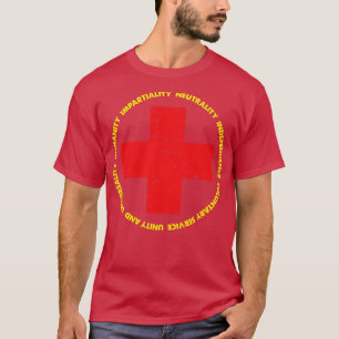 Vintages Rotes Kreuz T-Shirt