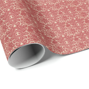 Vintages rotes Muster Geschenkpapier