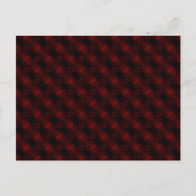 Vintages, rotes Velvet-Wallpaper - Abstraktes Desi Postkarte (Vorderseite)