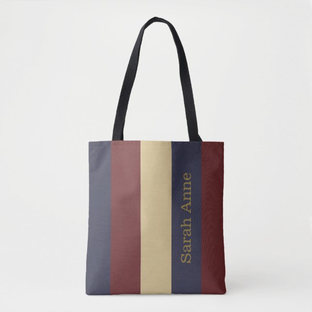 Vintages rotes weißes blaues tasche (Vorderseite)