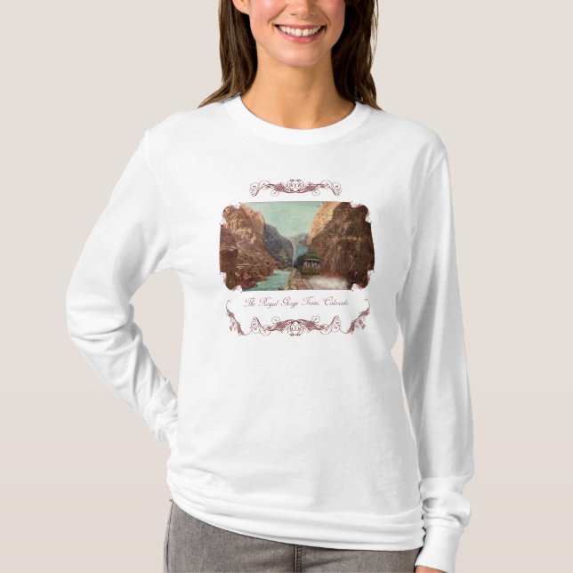 Vintages Royal Gorge Train Women's Shirt (Vorderseite)