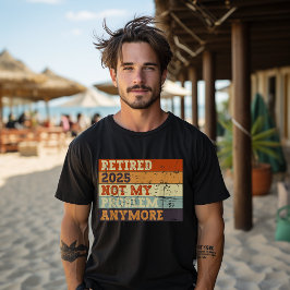 Vintages Ruhestand 2025 für ermüdete Männer und Fr T-Shirt