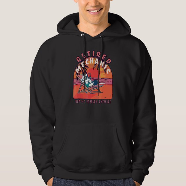 Vintages Ruhestand Hoodie (Vorderseite)
