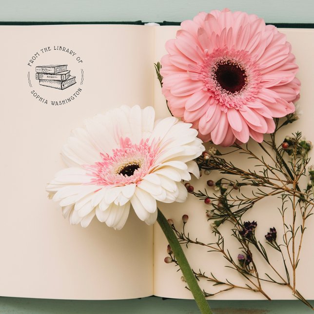 Vintages, rundes Buch aus der Bibliothek Permastempel (Von Creator hochgeladen)