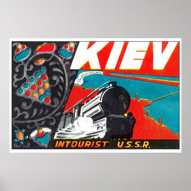 Vintages Russland Reisen Poster (Vorne)