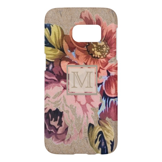 Vintages rustikales Blumen Case-Mate Samsung Galaxy Hülle (Rückseite)