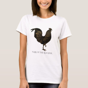 Vintages Rustikales Rudolf für chinesisches Neujah T-Shirt