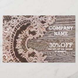 Vintages rustikales Western Land schicke Spitzenho Flyer