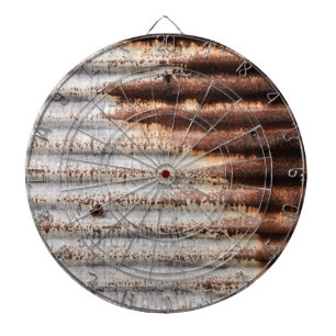 Vintages Rusty Metal Dartscheibe