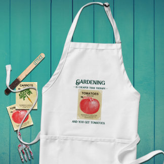 Vintages Saatgut Packgarten Slogan Long Schürze