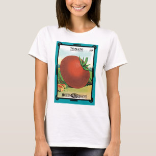 Vintages Saatgutpackungs-Label Art, Burt's Seed To T-Shirt