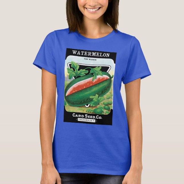 Vintages Saatgutpackungs-Label Kunst, Dichtung und T-Shirt (Vorderseite)