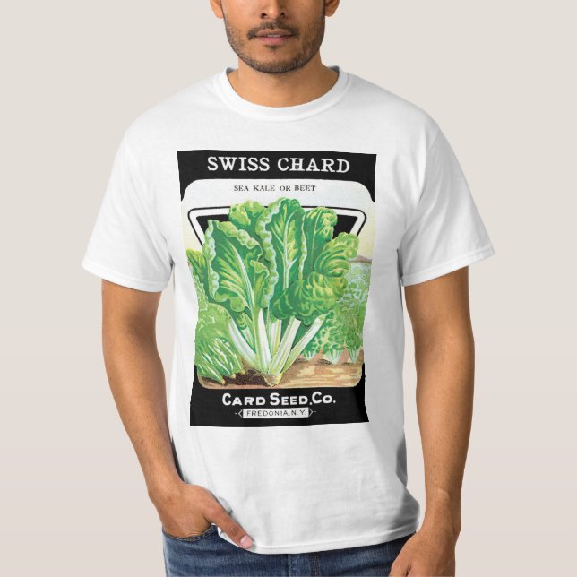 Vintages Saatgutverpackungs-Label Kunst, Schweiz S T-Shirt (Vorderseite)