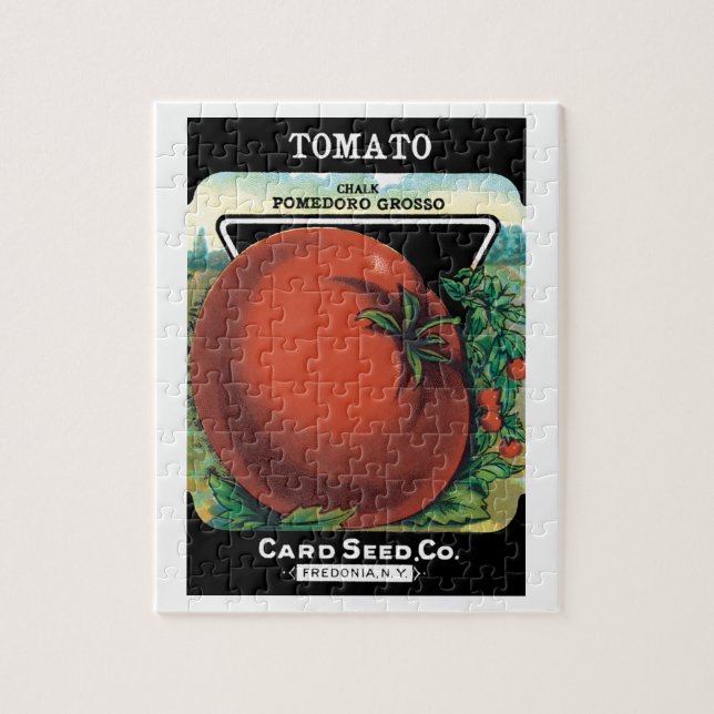 Vintages Saatgutverpackungslabel Art, Tomato Pomod (Vertikal)