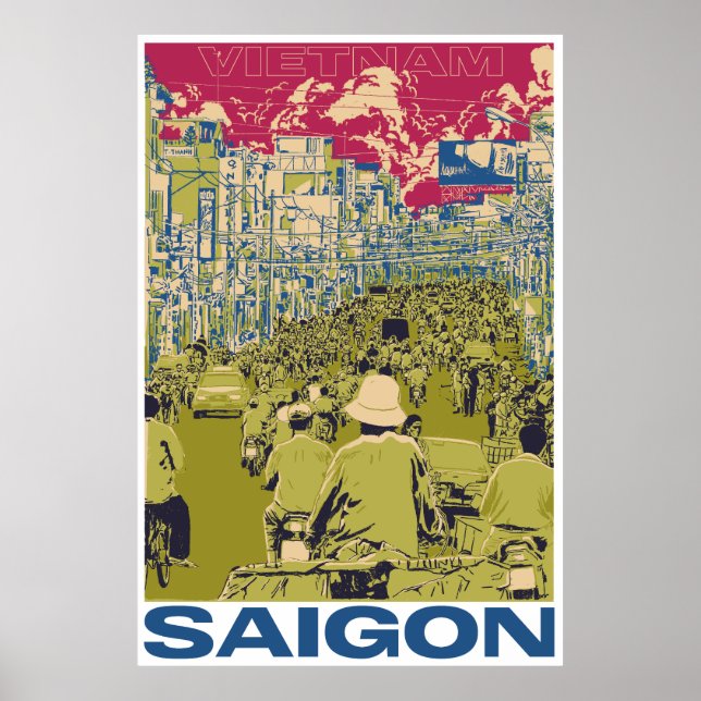 Vintages SaiGon Vietnam Poster (Vorne)