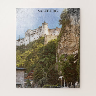 Vintages Salzburg Österreich Ausblick
