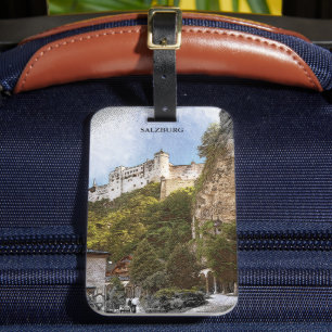 Vintages Salzburg Österreich Ausblick Gepäckanhänger