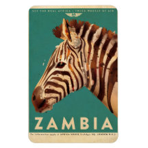 Vintages Sambia Zebra Travel