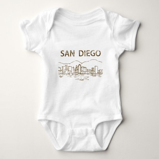 Vintages San Diego Baby Strampler (Vorderseite)