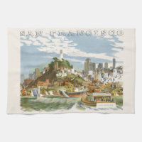 Vintages San Francisco Bay Travel Poster Ferryboat