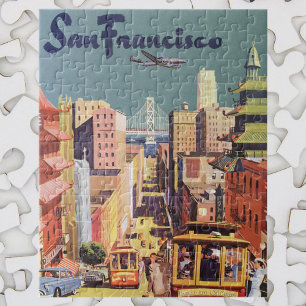 Vintages San Francisco Cable Cars Travel Poster Ar