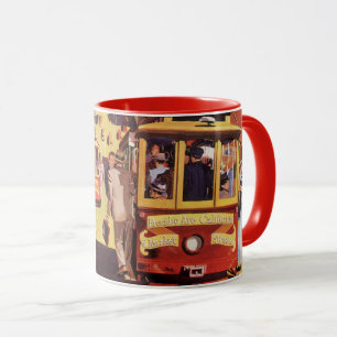 Vintages San Francisco Cable Cars Travel Poster Ar Tasse