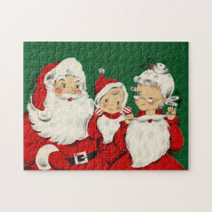 Vintages Sankt-Familien-Weihnachten