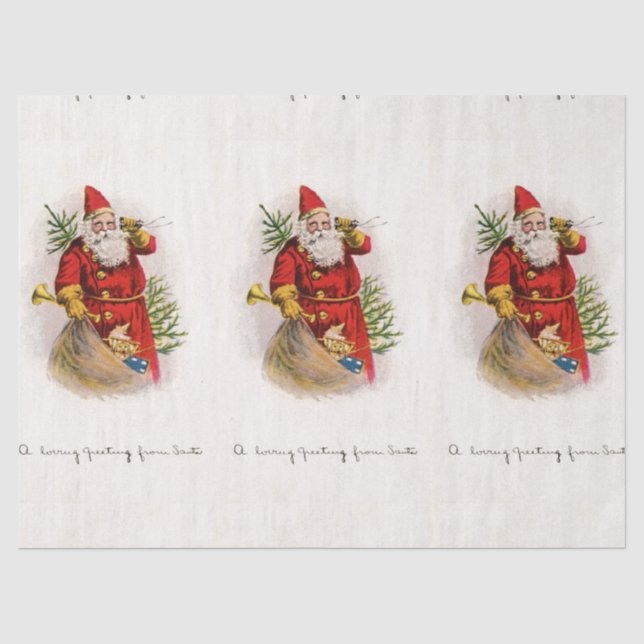 VINTAGES SANKT-SEIDENPAPIER SEIDENPAPIER (Vorderseite)