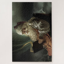 Vintages Santa Claus Reading Magic Book