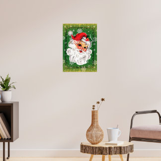 Vintages Santa Poster