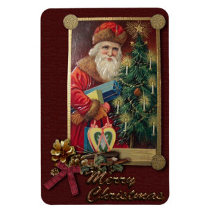 Vintages Santa Premium Magnet