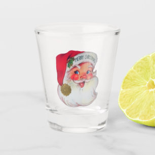 Vintages Santa Shot Glass Schnapsglas
