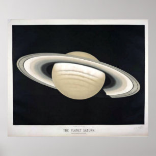 Vintages Saturn-Plakat Poster