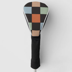 Vintages Schachbrett-Muster Golf Headcover