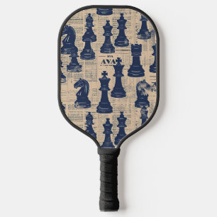 Vintages Schachstück Pickleball Schläger