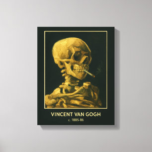 Vintages Schädelrauchen - Einzigartiger Van Gogh I Leinwanddruck
