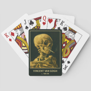Vintages Schädelrauchen - Einzigartiger Van Gogh I Spielkarten