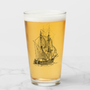 Vintages Schiff Glas