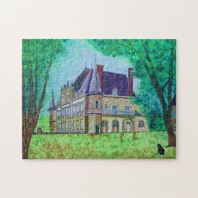 Vintages Schloss Hous Fantastische Bergwelten (Horizontal)