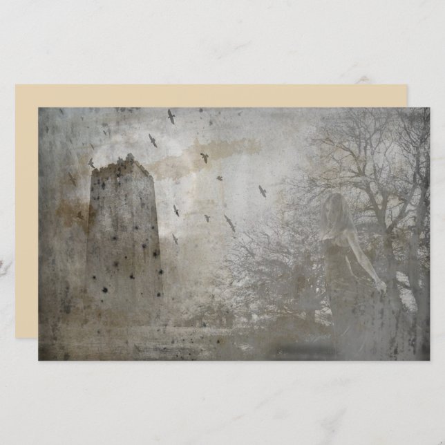 Vintages Schlosspapier (Vorne/Hinten)