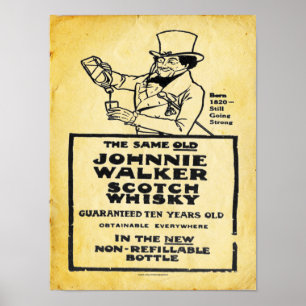Vintages schottischer Whisky-Plakat Poster
