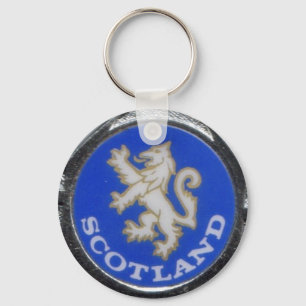 Vintages Schottland-Abzeichen Schlüsselanhänger